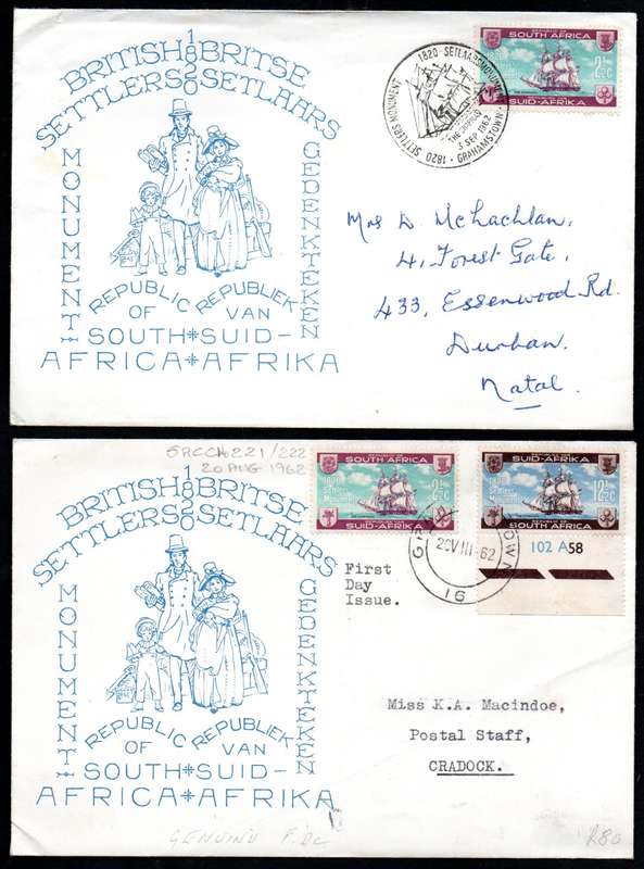 RSA 1962 LANDING OF THE 1820 SETTLERS SELECTION OF (X15) COVERS. CONDITION AS PER SCANS. NICE LOT.