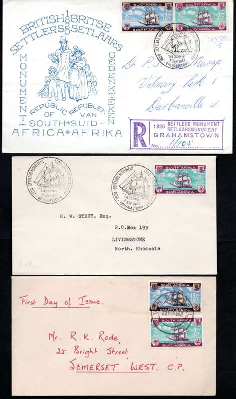 RSA 1962 LANDING OF THE 1820 SETTLERS SELECTION OF (X15) COVERS. CONDITION AS PER SCANS. NICE LOT.