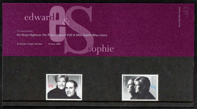 GB 1999 Royal Wedding Presentation Pack No M01