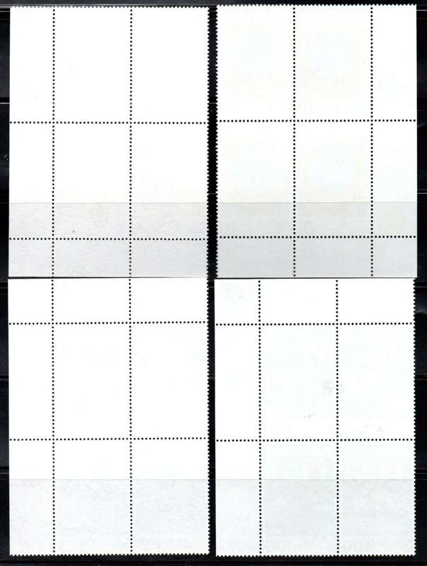 MAURITIUS 1986 INTERNATIONAL EVENTS UMM SET OF (X4) CONTROL BLKS OF (X4). SG729-32. CV GBP 26+.