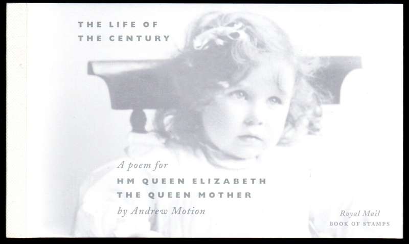 GB 2000 QUEEN ELIZABETH THE QUEEN'S MOTHER'S 100TH BIRTHDAY MINT BOOKLET. SG DX25. CV GBP 31.