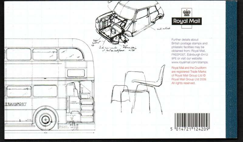 GB 2009 BRITISH DESIGN CLASSICS MINT BOOKLET. SGDX44. AS PER IMAGES. CV GBP 20.