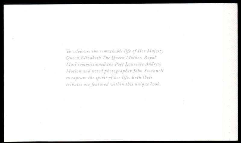 GB 2000 QUEEN ELIZABETH THE QUEEN'S MOTHER'S 100TH BIRTHDAY MINT BOOKLET. SG DX25. CV GBP 31.