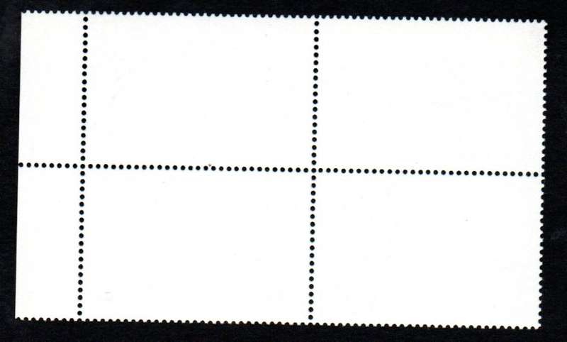 PALAU 1983 WORLD WILDLIFE FUND (WWF) WHALES UMM SETENANT MARG BLK OF (X4). SG25-8. NICE ITEM.