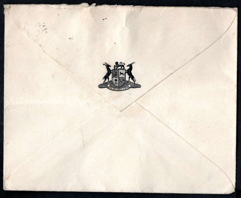 SWA 1943 WORLD WAR II COVER WINDHOEK-BLOEMFONTEIN WITH PINK 'RELEASED H' CACHET. AS PER SCANS.