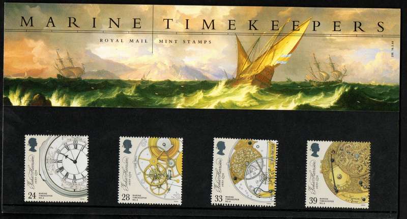 GB 1993 BIRTH ANNIV OF JOHN HARRISON (MARINE CHRONOMETER INVENTOR) MINT PRESENTATION PACK NO 235.