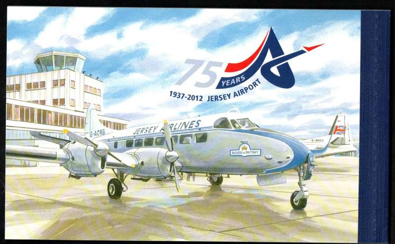JERSEY 2012 AVIATION HISTORY XI- JERSEY AIRPORT MINT PRESTIGE 13.95 POUND BOOKLET. AS PER IMAGES.