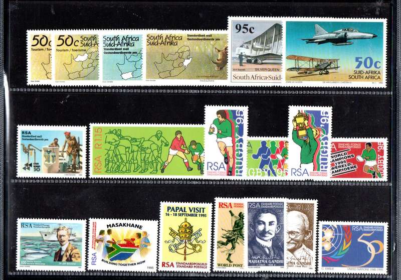 RSA 1995 YEAR PACK OPENED WITH MINT STAMPS. AS PER SCANS.