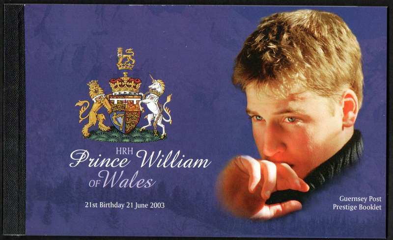 GUERNSEY 2003 MINT PRESTIGE BOOKLET PRINCE WILLIAM'S 21ST BIRTHDAY SB71. AS PER IMAGES. NICE ITEM.