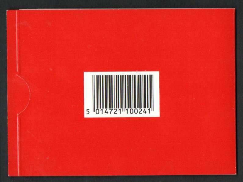 GB 1991 GREETINGS STAMPS BARCODE BOOKLET GOOD LUCK CHARMS DESIGN MINT. SGKX2. CV GBP 15