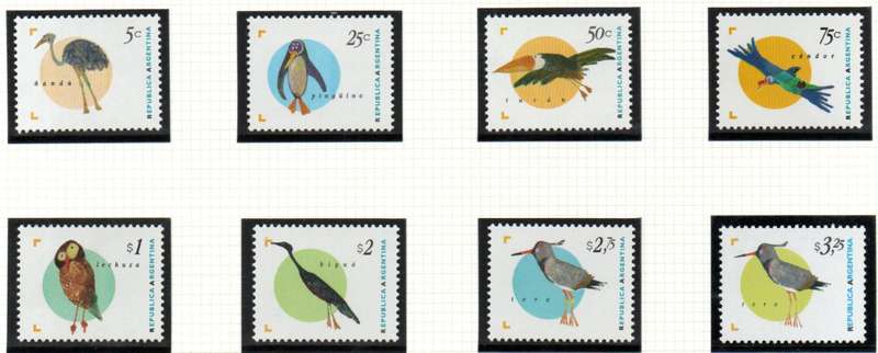 ARGENTINA 1995 BIRDS UMM SET OF (X8). SG2425/32. AS PER SCANS. CV GBP 45. LOVELY THEMATIC SET.