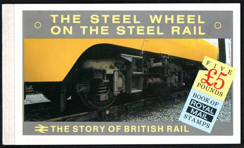 GB 1986 `The story of British rail` mint and complete booklet. SG dx7 - as per images.