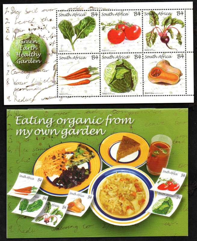 RSA 2011 GREEN AWARENESS UMM SHEETLET OF (X6) + RECIPE BOOKLET. AS PER SCAN. CV R400.
