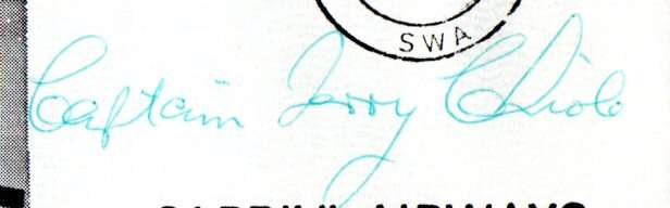 SWA 1978 NO 1A INAUGURAL FLIGHT COVER WINDHOEK TO KATIMA MULILI TRIPLE SIGNED 'CAPTAINS'.