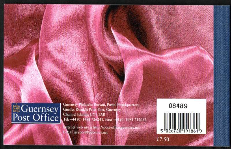 GUERNSEY 1999 MINT PRESTIGE BOOKLET QUEEN MOTHER 20TH CENTURY LOVE STORY SB66. AS PER IMAGES. NICE.