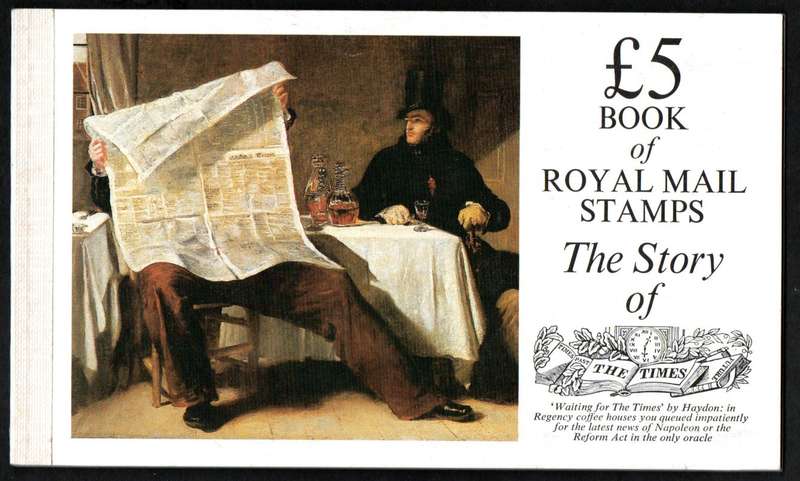 GB 1985 `STORY OF THE TIMES` 5 POUND BOOKLET MINT AND COMPLETE. SG DX6. CV GBP 22. NICE ITEM.