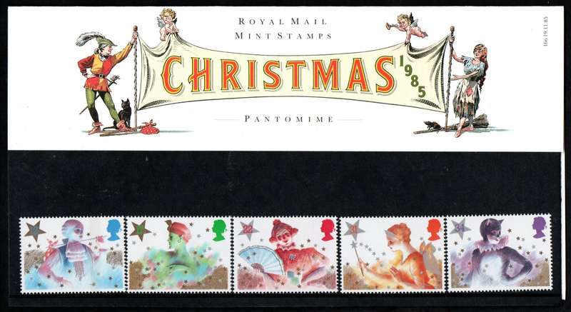 GB 1985 Christmas pantomime characters presentation pack no 166  as per scans.