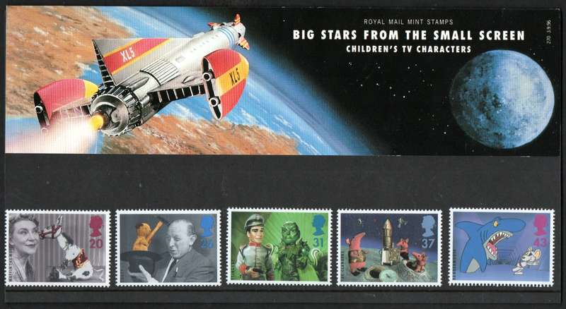 GB 1996 50TH ANNIVERSARY OF CHILDREN'S TELEVISION MINT PRESENTATION PACK NO 272. GREAT ITEM.