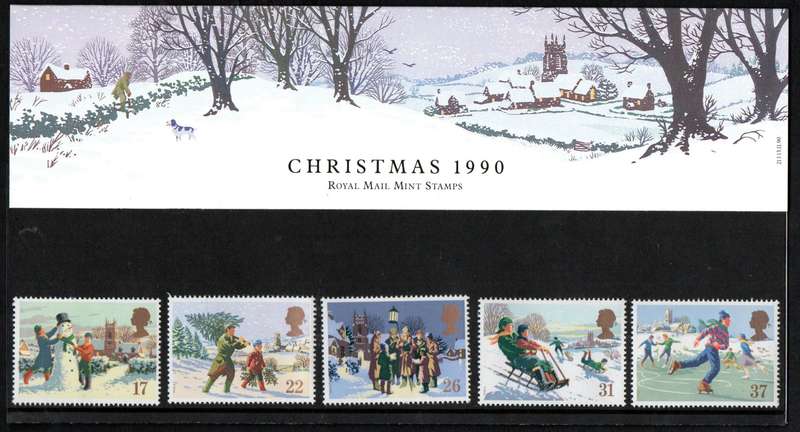 GB 1990 CHRISTMAS MINT PRESENTATION PACK NO 213. AS PER SCANS. NICE ITEM.