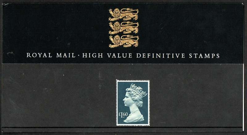GB 1987 HIGH VALUE DEFINITIVE STAMP MINT PRESENTATION PACK NO 14. AS PER SCANS. GREAT ITEM.