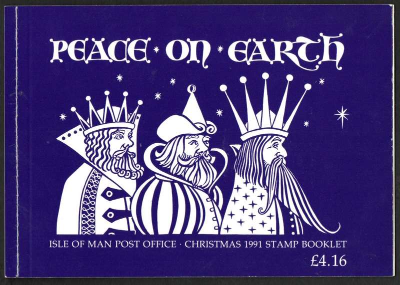 ISLE OF MAN 1991 CHRISTMAS PEACE ON EARTH MINT AND COMPLETE SELF-AD PRESTIGE BOOKLET. SB28. LOVELY.