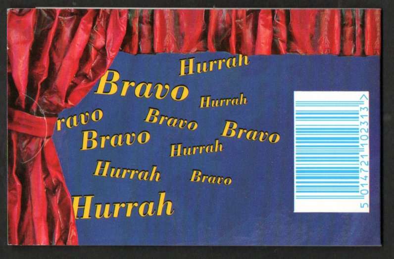GB 1995-96 GREETINGS STAMPS BARCODE BOOKLET CLOWN DESIGN MINT. SGKX7. CV GBP 11.50. NICE ITEM.