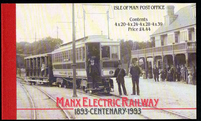 ISLE OF MAN 1993 MANX ELECTRIC RAILWAY CENTENARY MINT AND COMPLETE BOOKLET. AS PER IMAGES.