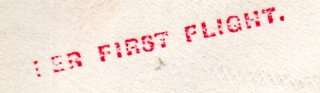 UNION 1929 'PER 1ST FLIGHT' AIRMAIL COVER 'POST EARLY IN THE DAY' SLOGAN CANCEL. TIED AIRMAIL LABEL