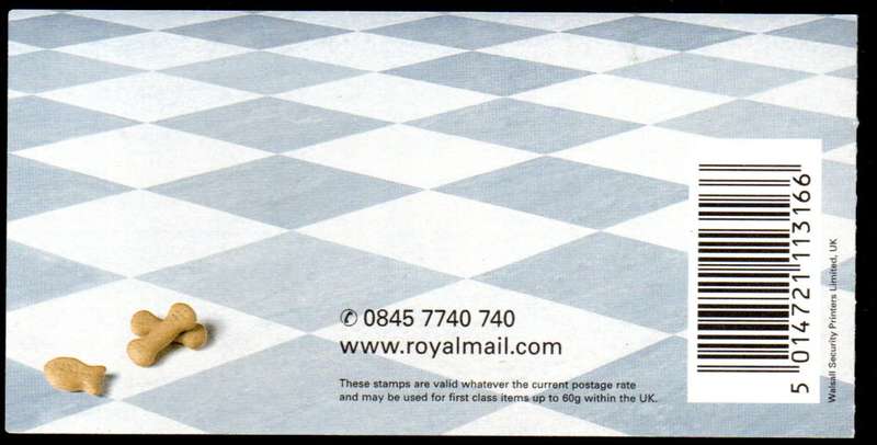 GB 2001 CATS AND DOGS SELF ADHESIVE BOOKLET MNH (X10 1ST CLASS STAMPS). AS PER SCANS. NICE ITEM.