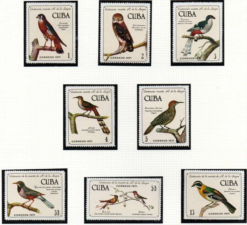 CUBA 1971 CUBAN BIRDS M/MINT SET OF (X8) M/MINT. AS PER SCANS. CV GBP 13+. GREAT THEMATIC SET.