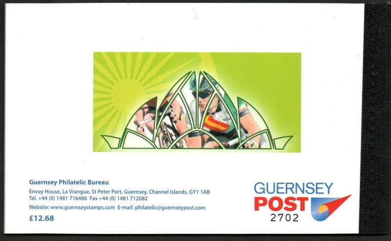 GUERNSEY 2010 COMMONWEALTH GAMES DELHI INDIA PRESTIGE BOOKLET MINT AND COMPLETE. SB95. LOVELY ITEM.