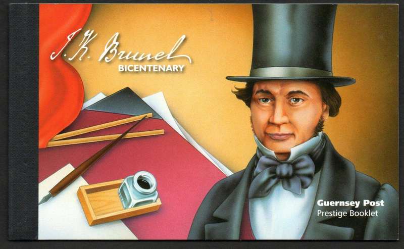 GUERNSEY 1991 BRUNEL BICENTENARY MINT AND COMPLETE BOOKLET. AS PER IMAGES. GOOD VALUE.