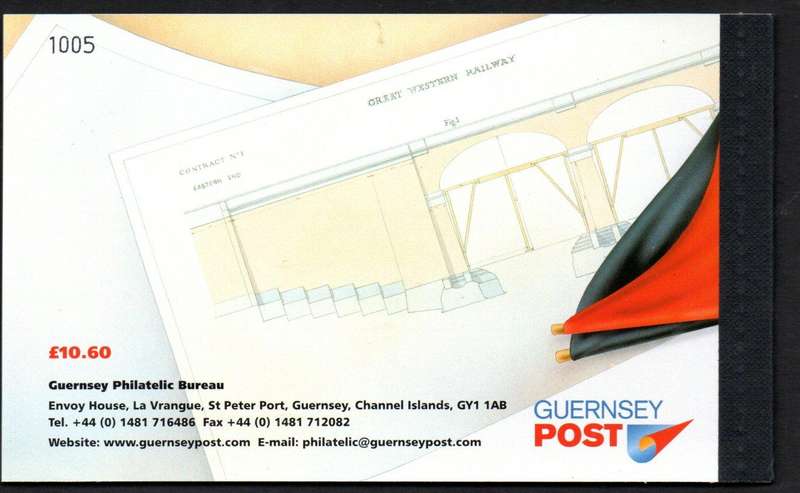 GUERNSEY 1991 BRUNEL BICENTENARY MINT AND COMPLETE BOOKLET. AS PER IMAGES. GOOD VALUE.