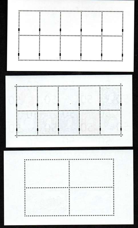 GB SELECTION OF (X7) MINI/SOUVENIR SHEETS. AS PER SCANS. GOOD VALUE.