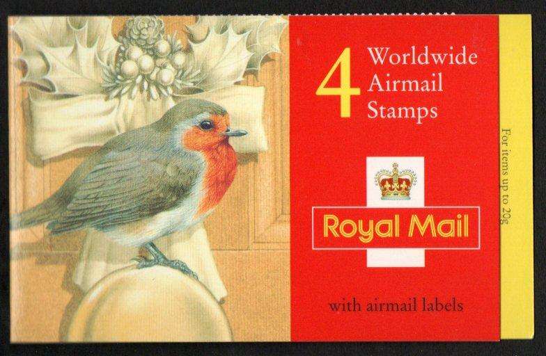 GB 1995 XMAS ROBINS BARCODE BOOKLET MINT AND COMPLETE. SG LX8. AS PER SCANS.