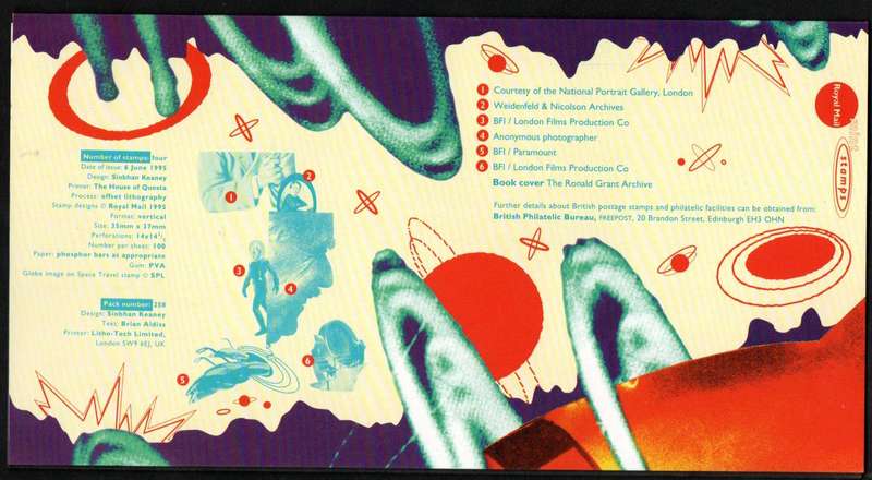 GB 1995 SCIENCE FICTION MINT PRESENTATION PACK NO 258. AS PER SCANS. NICE ITEM.