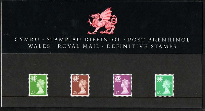 GB 1997 REGIONAL ISSUES WALES MINT PRESENTATION PACK NO 39. AS PER SCANS. NICE ITEM.