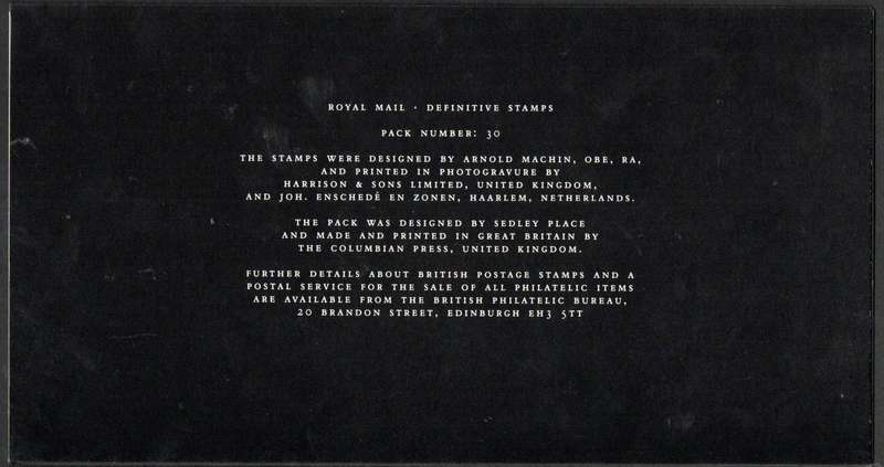 GB 1993 QEII DECIMAL MACHIN DEFINITIVE MINT PRESENTATION PACK NO 30. AS PER SCANS. GREAT ITEM.