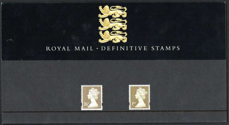 GB 1997 QEII MACHIN DEFINITIVE PRESENTATION PACK NO 38 MINT. AS PER SCANS.