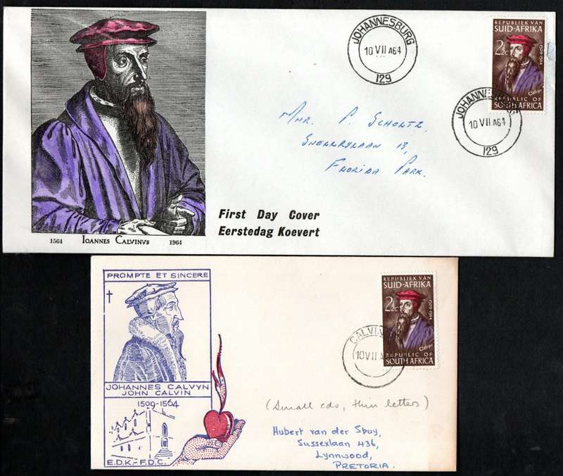 RSA 1964 400TH ANNI OF CALVIN'S DEATH CLEARANCE OF (X18) COVERS. CONDITION ETC AS PER SCANS.