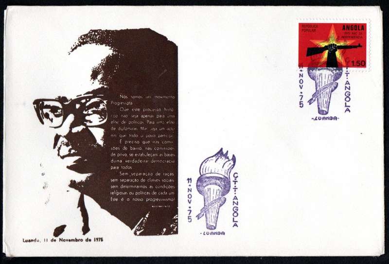 ANGOLA 1975 (X3) INDEPENDENCE FIRST DAY COVERS. AS PER SCANS.