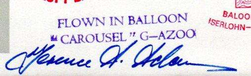 GB 1973 (X2) HOT AIR BALLOON COVERS SIGNED 'PILOT' ETC. AS PER SCANS.