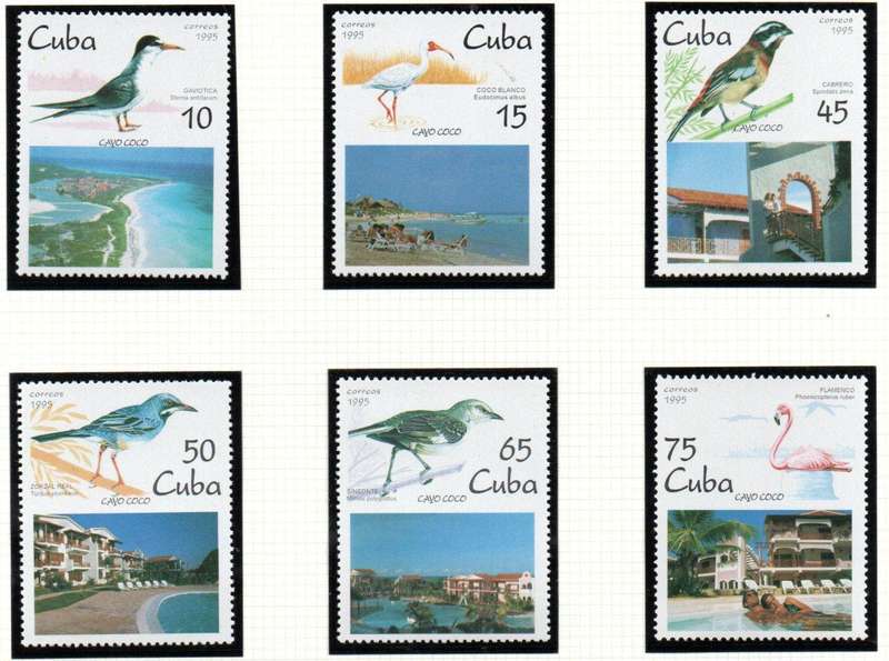 CUBA 1995 COCO KEY (BIRDS) UMM SET OF (X6) SINGLES. AS PER SCANS. SG4026/31. LOVELY SET.