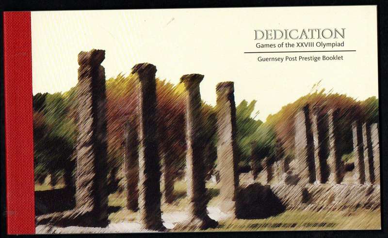 GUERNSEY 2004 DEDICATION GAMES OF THE XXIII OLYMPIAD MINT PRESTIGE BOOKLET. AS PER IMAGES. SB77.