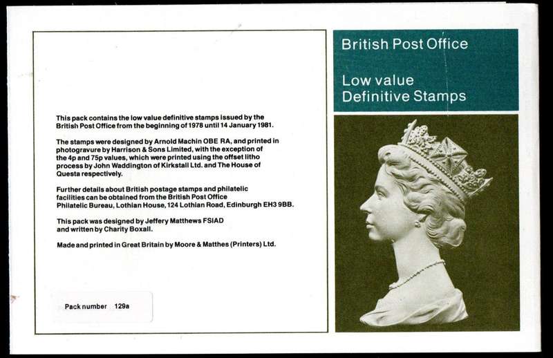 GB 1997 QEII MACHIN MINT PRESENTATION PACK NO 129a. AS PER SCANS. CV GBP 20.