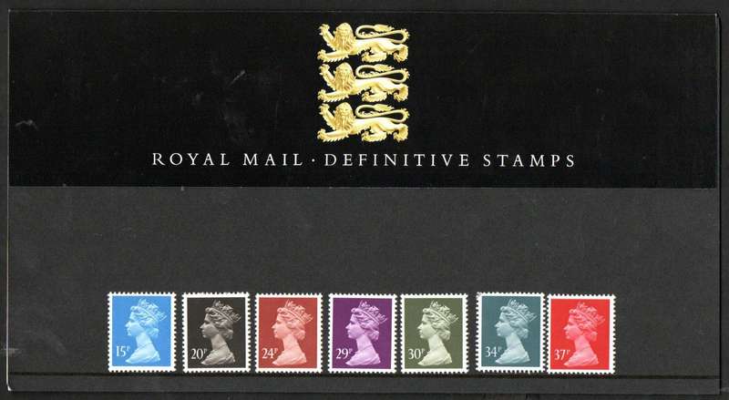GB 1989 QEII DEFINITIVE PRESENTATION PACK NO 19. AS PER SCANS. CV GBP 10. LOVELY ITEM.