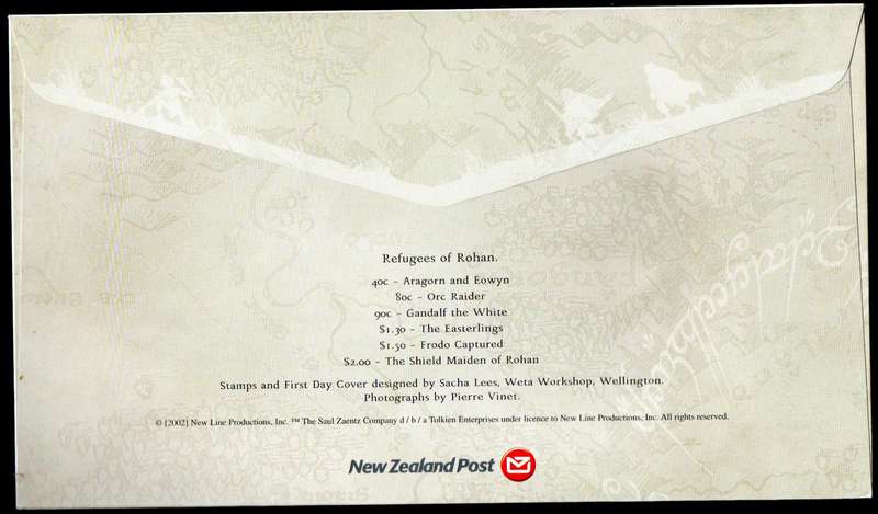 NEW ZEALAND 2002 LORD OF THE RINGS - THE TWO TOWERS FDCs SET OF (X2). GOOD VALUE.