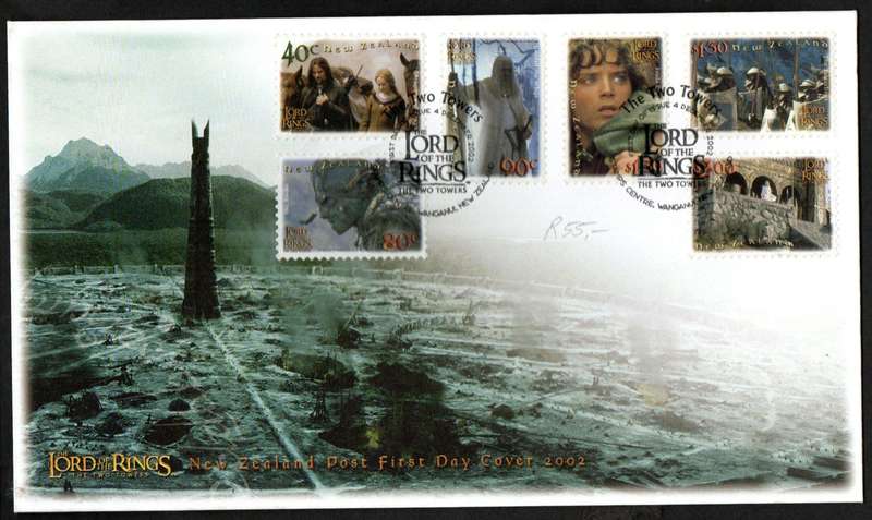 NEW ZEALAND 2002 LORD OF THE RINGS - THE TWO TOWERS FDCs SET OF (X2). GOOD VALUE.