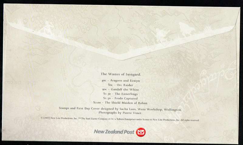 NEW ZEALAND 2002 LORD OF THE RINGS - THE TWO TOWERS FDCs SET OF (X2). GOOD VALUE.