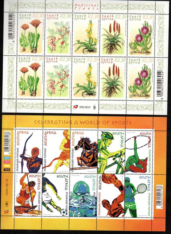 RSA SELECTION OF (X9) SHEETS/SHEETLETS. AS PER (X4) SCANS. TOTAL CV R2100+.  NICE LOT.